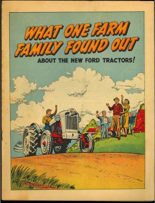What One Farm Family Found Out Nn Rare Not In Guide Ford Giveaway Comic 1955 Vg