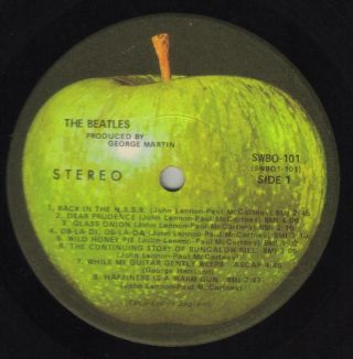 The Beatles White Album 2LP 1968 pressing A 0237569 4