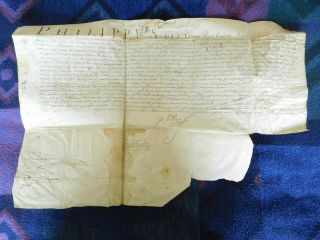 King Philip Iv Of Spain.  Good Signed Document From 1640