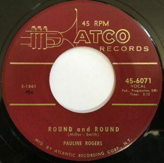 Pauline Rogers Round And Round/come Into My Parlor R&b Popcorn 45 Ex Hear