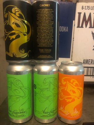 Treehouse 1 King Julius,  2 Cachet,  2 Very Green “5 Collector Cans”