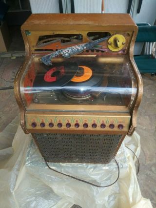 Vintage Rare Williams Music Mite Table Top Jukebox