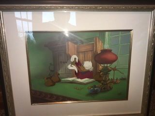 Walt Disney Limited Edition Cel - - Scrooge McDuck - - Mickey ' s Christmas Carol 6