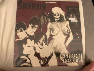 Samhain Unholy Passion Red Translucent Vinyl Lp Only 500 Were Pressed