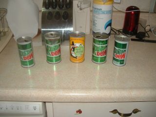 Hillbilly Mountain Dew Cans 5 Total