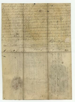 James Monroe Signed Missouri Land Grant to War of 1812 Veteran Stephen Taylor 2