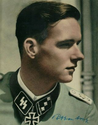 Rudolf Von Ribbentrop Autographed Rare Ww2 German Knight Cross 8x10 Photo W/coa