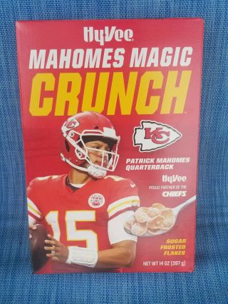 Patrick Mahomes Cereal Hy - Vee Mahomes Magic Crunch Kansas City Chiefs - -