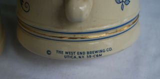 Schultz and Dooley Steins 59 CDM,  Utica Club WEBCO West End Brewing Co 5