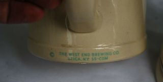 Schultz and Dooley Steins 59 CDM,  Utica Club WEBCO West End Brewing Co 6
