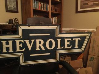 Large Chevrolet Bow Tie Double Sided Advertising Sign 9