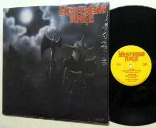 Heathens Rage Self Titled 12 " Ep - Usa 1986 Heavy Metal W/insert Rp580