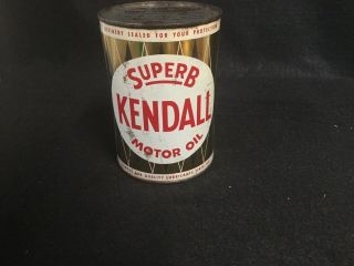 Vintage Oil Can Kendall Motor Oil