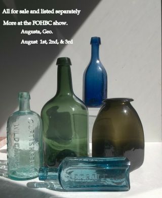 S.  M.  KIER PETROLEUM PITTSBURGH,  PA,  Open Pontil &,  Shade of Blue. 8