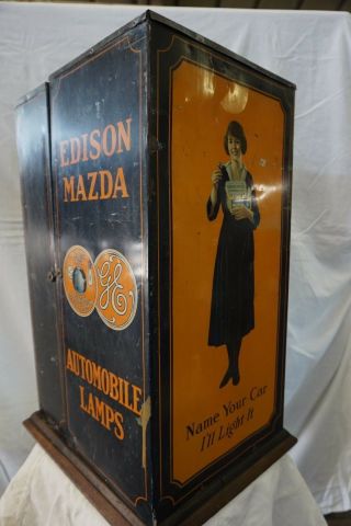 Edison Automobile / Car Lamp / Bulb Tin Cabinet