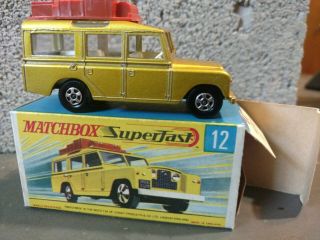 Matchbox Lesney 12 Safari Land Rover Old Store Stock Perfect Cond.