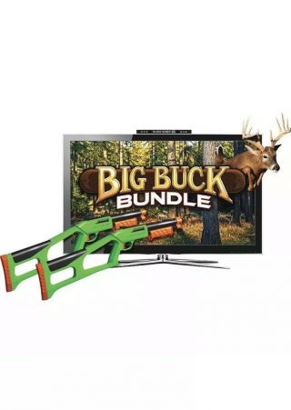 Sure Shot Hd Big Buck Hunter Pro Video Game System 2 Wireless Guns Open Bo
