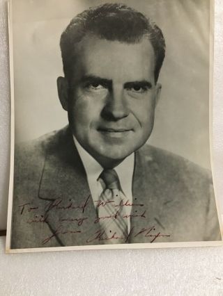Richard Nixon Signed Photo President