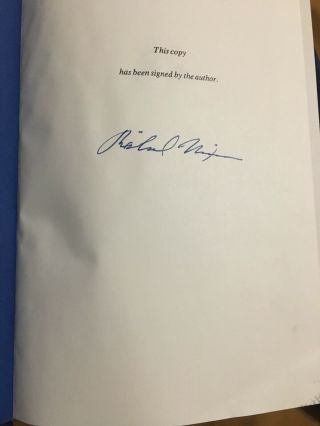 Richard Nixon Slipcase Signed Book “the Memoirs Of Richard Nixon” President