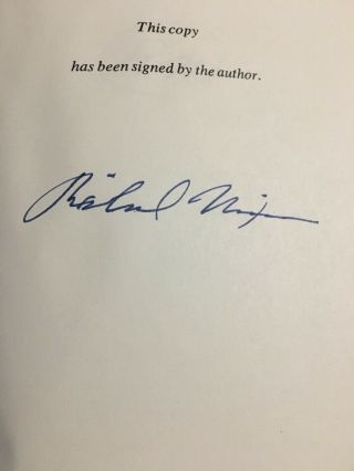 Richard Nixon Slipcase Signed Book “The Memoirs Of Richard Nixon” President 2