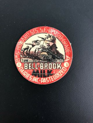 Milk Bottle Cap - Bell - Brook War Series 1 - Tank - San Francisco Ca