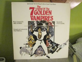 The Legend Of The 7 Golden Vampires Lp Sound Track Record Kung Fu Horror Classic