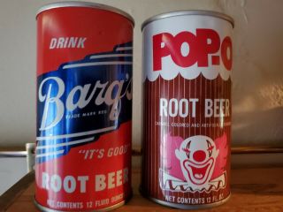 2 Vintage Soda Cans