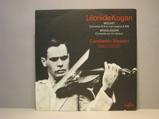 Mozart/mendelssohn - Violin Concertos.  Kogan,  Columbia Saxf 138.  1st Label