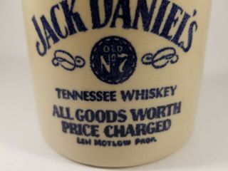 Vintage Jack Daniels Old No.  7 Tennessee Stoneware Whiskey Jug.  Collectible. 5