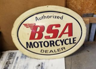 Bsa Motorcycle Dealer Sign