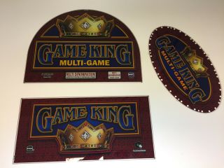 Game King Casino Slot Machine Glass Vintage Rare Collectable