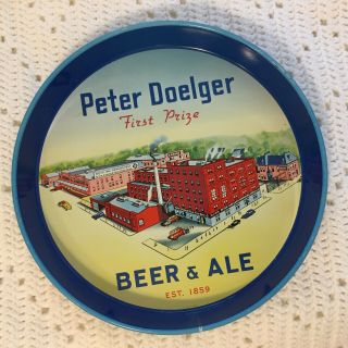 Peter Doelger Beer & Ale First Prize Beer Tray Factory Scene