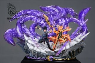 Uzumaki Naruto Uchiha Sasuke Statue Gk Resin Model Ultimate Belief Pre - Order