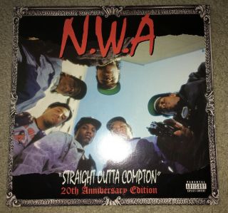 Nwa - Straight Outta Compton 20th Anniversary 2x Lp Vinyl Dre Ice Cube Eazy E Vg