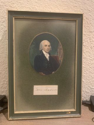 James Madison Autograph Authenticated President