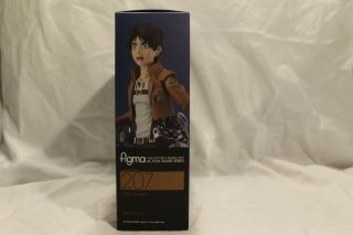 Anime Figma 207 Attack on Titan Eren Yeager Action PVC Figure No Box 15cm 4