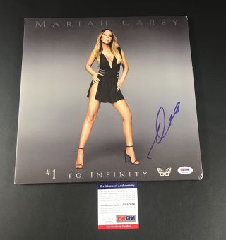 Mariah Carey Signed 1 To Infinity Vinyl Album Lp Authentic Autograph Psa/dna