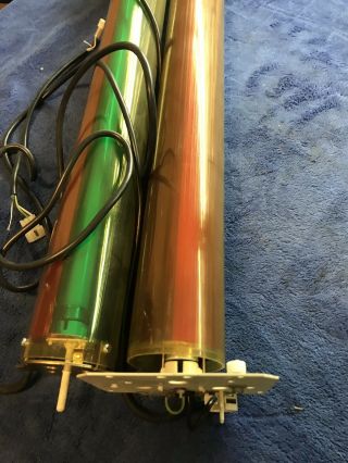 Wurlitzer One More Time Jukebox Color Cylinder Assemblies With Light Bars