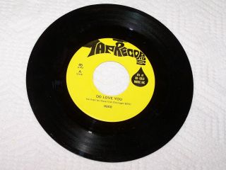 45 RPM Tap Records Hugo Do Love You & To Me You ' re Everything custom sleeve sign 4