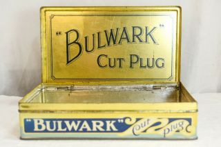 Vintage Bulwark Cut Plug 1LB Tobacco Tin W.  D.  & H.  O.  WILLS 2