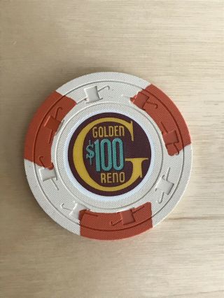 Golden $100 Reno Casino Chip