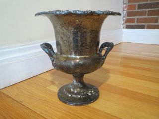 Vintage Elegant Poole Silver Plated Champagne Bucket Wine Ice Cooler Trophy