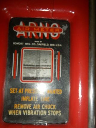 1931 ARNO Air Meter not Gilbarco,  not ECO.  ARNO GAS STATION AIR AUTOMOBILE PUMP 11