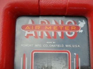 1931 ARNO Air Meter not Gilbarco,  not ECO.  ARNO GAS STATION AIR AUTOMOBILE PUMP 12