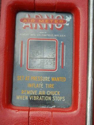 1931 ARNO Air Meter not Gilbarco,  not ECO.  ARNO GAS STATION AIR AUTOMOBILE PUMP 2