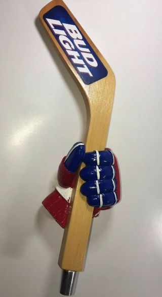 Bud Light Hockey Glove And Stick Beer Tap Handle