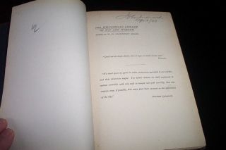 General Sir John Monash Signed Book Australian Military Commander World War I