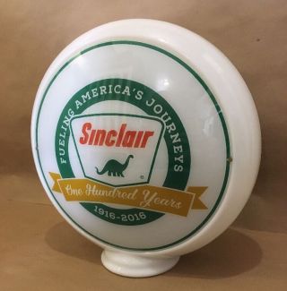Sinclair Gasoline Globe Glass Lens Sign Dino Care Gas Pump