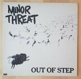 Minor Threat Out Of Step 1st Press Vg,  /nm 1983 Insert Blank Back