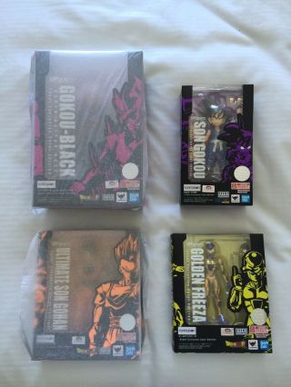 Sdcc 2019 Tamashii Nations S.  H.  Figurarts Dragon Ball Z Set Of 4 In Hand